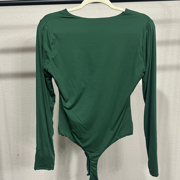 Green Long Sleeve Bodysuit - Picture 3 of 3